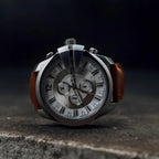 The Vanguard Navigator: Industrial Chronograph & Leather Fusion