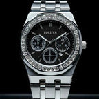 The Radiant Horizon: Crystal Bezel & Nautical-Tone Elegance