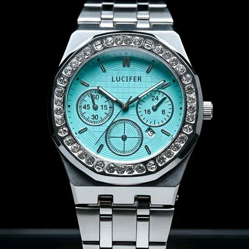 The Radiant Horizon: Crystal Bezel & Nautical-Tone Elegance