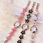 The Floral Blossom Trio: Rose Gold & Enamel Charm Collection (Pack of 3)