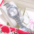 The Timeless Duo: Crystal-Bezel Watch & Matching Bangle Set