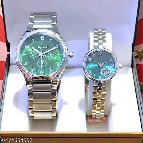The Emerald Couple: Modern Multi-Dial & Heart-Accent Duo